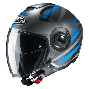 Casco Jet per Moto HJC I40 Blu Grigio Nero XS in Policarbonato - Product Image 1