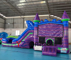 Châteaux gonflables modulaires 7 en 1 avec toboggan, bannière, château gonflable, gonflable d'extérieur, commercial - Product Image 3