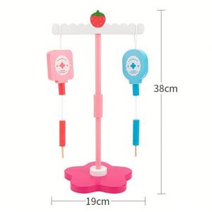 Kit for Girls Pretend Play <b>Doctor</b> <b>Set</b> With Dog Toy Carrying Bag Electronic Stethoscope & Dress up Costume - Product Image 5