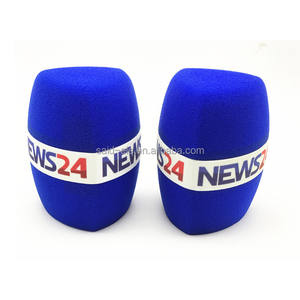 Couvre-micro en mousse pour logo de chaîne de télévision du Bangladesh, pare-brise de microphone pour nouvelles d'Asia Press - Product Image 5