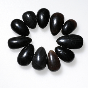 <span class=keywords><strong>Prix</strong></span> d'usine Pierres de guérison en cristal <span class=keywords><strong>Obsidienne</strong></span> noire Drop Tumbled Stones - Product Image 5