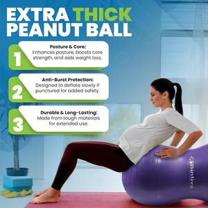 Attrezzatura per sala sensoriale Bintiva-terapia per bambini palla di arachidi per terapia fisica Yoga esercizio e sedile Wiggle per la gravidanza - Product Image 2