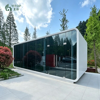 Maison préfabriquée modulaire moderne, imperméable et coupe-vent, type cabane, petite maison pour terrain inutilisé, construction de maison, parc, bureau, hôtel