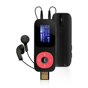 A126 اثنين سماعة فتحات USB مصغرة مشغل mp3 المحمولة مشغل موسيقى مع خط تسجيل