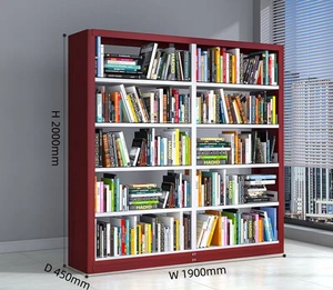 Estantería de Metal de diseño moderno, muebles de madera de hierro para oficina, escuela, sala de estar, dormitorio, Hotel, <span class=keywords><strong>Hospital</strong></span>, <span class=keywords><strong>Biblioteca</strong></span> - Product Image 6