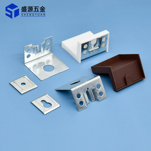 Shengyuan Plastic Large <b>Hanging</b> <b>Bracket</b> White Black Brown Beige Dark Gray Durable Right Angle Cabinet Wall Mount Support - Product Image 2