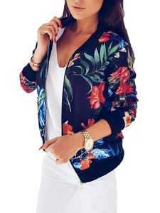 Giacche e Cappotti da Donna Taglia <span class=keywords><strong>S</strong></span> ~5XL, Top a Maniche Lunghe Stampati con Zip, Cappotti Larghi per Donna - Product Image 6
