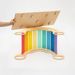 Tabla de equilibrio Montessori, columpio para bebé, juguetes Montessori para bebé, muebles Montessori, juego para bebé, gimnasio, arco de escalada - Product Image 1