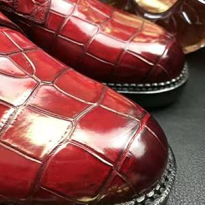 Scarpe da Uomo di Alta Qualità in Vera Pelle di Coccodrillo, Scarpe Oxford Eleganti Fatte a Mano con Suola Goodyear, Calzature di Lusso per Uomo - Product Image 5