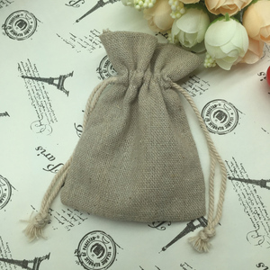 Wholesale Custom Drawstring Style Small Jute Bag with logo - Product Image 5