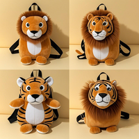 Collection fonctionnelle de sac à dos d'animal en peluche 3D de coton mignon avec le jouet en peluche