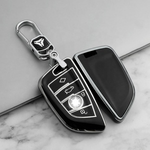 Nuova Custodia per Chiave Auto in TPU con Bordo Argento e Portachiavi per Serie F30 G20 F34 F10 G30 X3 F25 X4 I3 M3 M4 135 - Product Image 6