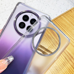 Funda de teléfono a prueba de golpes para <span class=keywords><strong>huawei</strong></span> <span class=keywords><strong>mate</strong></span> 50 pro <span class=keywords><strong>50pro</strong></span>, carcasa transparente de acrílico, TPU, color degradado, a la moda - Product Image 3