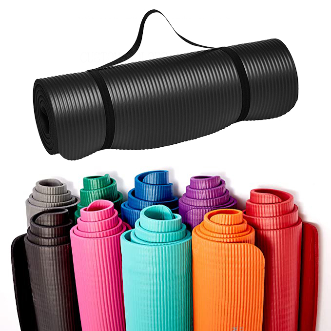 Amyup Quente NBR Yoga Mat 1/2-Inch Extra Grosso Exercício Yoga Mat