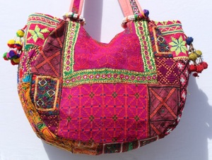 Newly Vintage Style Banjara <b>Bag</b> - Handmade Indian Tribal <b>Patchwork</b> Tote with Mirror Work Anniversary Gift for Her - Product Image 5