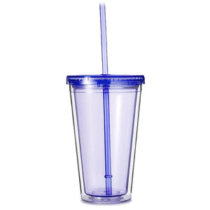 Double Wall <strong>Plastic</strong> Insulated Outdoor <strong>Tumblers</strong> Acrylic <strong>Plastic</strong> <strong>Tumbler</strong> Snow Globe <strong>Tumbler</strong> <strong>with</strong> <strong>Straw</strong> - Product Image 2