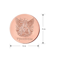 Pièce de monnaie Libertad Freedom en cuivre fin 999 de 1 oz avec relief de citrouille d'Halloween, pièce commémorative pour collection