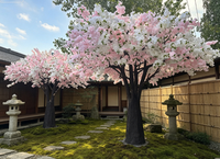 Arbre de cerisier artificiel de grande taille personnalisable, arbre de cerisier Sakura OEM pour la décoration intérieure et extérieure, mariage, restaurant