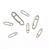 Clips de pêche en acier inoxydable, haute résistance, accessoires de pêche, attaches à pression pour carpe, 20 pièces