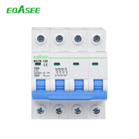 Großhandel EBASEE BX7B-125 4P 3P 2P 63A 80A 100A 125A 6kA 10kA Kurve C Mini-Leitungsschutzschalter AC MCB