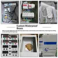 Boîtier de distribution électrique étanche IP67 en ABS PC Fameto M1 - Boîtier extérieur à charnières 110V avec câble d'alimentation à verrouillage multi-facteurs