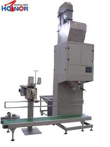 25-50kg Halbautomatische Abfüll- und Verpackungslinie für vorgefertigte Säcke mit Getreide, Reis, Dünger – Elektronische Verpackungsmaschine - Product Image 6