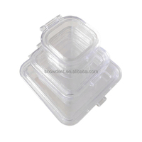 Fournitures de laboratoire dentaire Boîte à couronne à membrane en plastique transparent 1 pouce 2 pouces 3 pouces 4 pouces