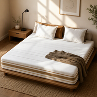 Matelas à ressorts ensachés compressé sous vide, emballé en rouleau, taille King Queen