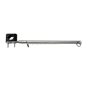 Shanghang Boat Accessories Stainless Steel Marine Flag Pole 14" Rail Mount 7/8" - 1" Rail Flag Pole