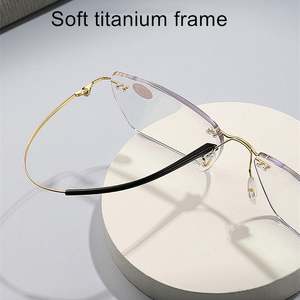 Gafas de Lectura sin Montura con Protección Anti Luz Azul, de Aleación de Titanio, para Presbicia, para Hombre y Mujer, Moda 2025 - Product Image 2