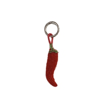 Sac de luxe classique et tendance, léger, fait main, coloré, avec perles de riz blanches miniatures, motif fruits (Fraise, Cerise, Ananas)