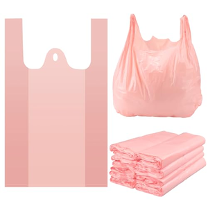 ถุงหิ้วแบบเสื้อยืด HDPE สำหรับใส่อาหาร ขนมขบเคี้ยว อาหารกระป๋อง พิมพ์ลายกราเวียร์ ปรับแต่งได้ คุณภาพมาตรฐานอาหาร ผลิตจากโรงงานโดยตรง - Product Image 1
