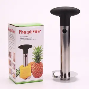 Easy Kitchen Tool Stainless Steel Fruit Pineapple Peeler Corer Slicer Cutter With Retail Box