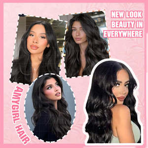 Extensions de cheveux indiennes Remy invisibles en forme de U, super double trame, qualité supérieure, ajustement parfait, aspect naturel, doux et soyeux, sans perte de cheveux - Product Image 6