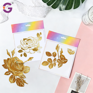 Feuilles d'autocollants transparents adhésifs personnalisés, écologiques, imperméables, avec estampage or, autocollant avec logo d'entreprise pour les vitrines de bijouteries - Product Image 2