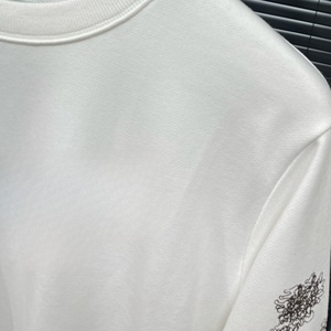 Suéter informal de moda para hombre, 100% algodón, holgado, transpirable, blanco, clásico, vintage, con diseño de flecha. - Product Image 4
