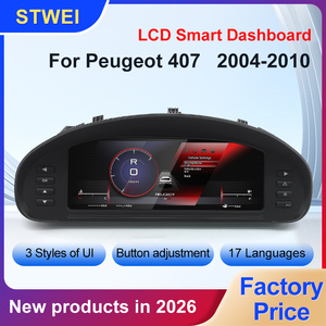 CNSTWEI 10.25 นิ้วหน้าจอ IPS รถดิจิตอลแดชบอร์ดแผงหน้าปัดสำหรับเปอโยต์ 407 2004-2010 - Product Image 2