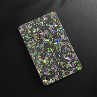 Vente en gros 3mm 1220*2440mm Feuille acrylique coulée Feuille acrylique en plastique à motifs de marbre Chunky Glitter