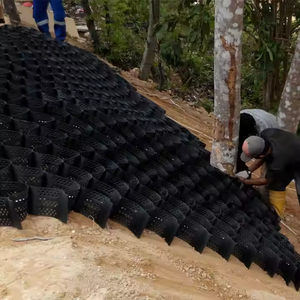Chine HDPE Geocell <span class=keywords><strong>Gravier</strong></span> Stabilisateurs En Plastique Honeycomb Geocells pour Route et Pente - Product Image 5