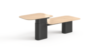 Table de conférence de direction haut de gamme ATWOKA en bois, table de réunion moderne pour bureau d'entreprise, usage professionnel