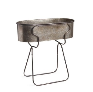 Ensemble de décor de ferme de 3 jardinières de fleurs galvanisées seaux de jardin de style rustique fournisseurs de jardinières de fleurs modernes - Product Image 6