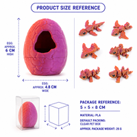 Set de Huevos de Dinosaurio para Armar, Impresos en 3D, con Efecto de Rotura y Figura de Dinosaurio en Miniatura, Material PLA