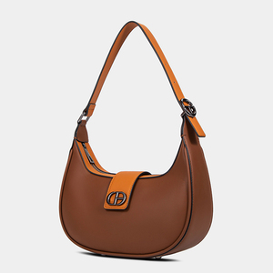 <span class=keywords><strong>Borsa</strong></span> a Tracolla da Donna in Pelle PU Personalizzata, Produzione ODM OEM Certificata BSCI, <span class=keywords><strong>Borsa</strong></span> a Mezzaluna Sottobraccia Stile Hobo - Product Image 2