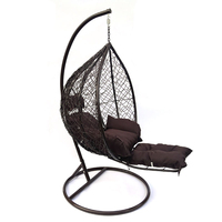 Fauteuil suspendu œuf de haute qualité pour jardin, vente en gros, capacité de charge supérieure à 150 kg, ensemble balançoire