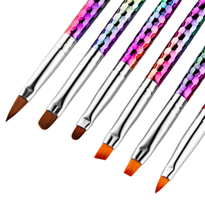 Ensemble de pinceaux à manche pailleté pour nail art, stylo graffiti, pinceau professionnel pour dessin de lignes fines sur ongles en acrylique, pour manucure en salon - Product Image 6