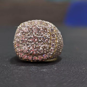 Hip Hop Iced Out Diamond <b>Ring</b> Sparkling <b>Ring</b> for <b>Men</b> and Women for Fashion Gifts and Daily Use Available at Affordable Price - Product Image 1