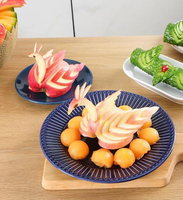 Syh2057 RVS Driehoekig Fruit Snijmes Appelversieringssnijder voor Decoratieve Presentatie en Eten Presenteren