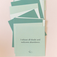 Impression en gros de cartes d'affirmation inspirantes avec message d'amour-propre quotidien, mots cool, deck personnalisé, citations inspirantes