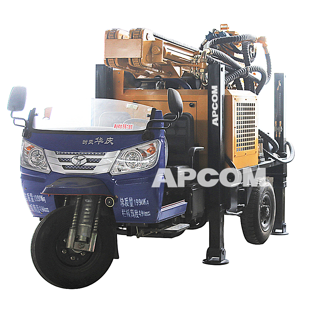100 m petit Foret De Puits D'eau 2020 NOUVEAU Tracteur Remorque Camion Monté Forage de Puits D'eau Prix À Vendre