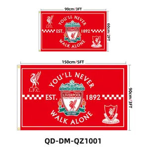 Флаги футбольного клуба 90*150 для болельщиков на Кубок мира, флаги футбольных команд для фанатов в США и Мексике, товары для болельщиков - Product Image 3